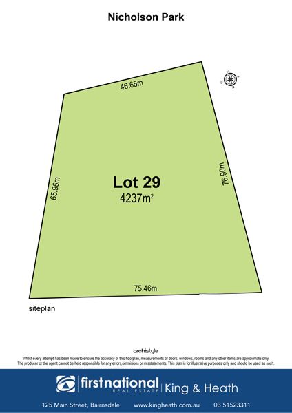 Vacant land in Lot 29, 28 Nicholson-Sarsfield Road, NICHOLSON VIC, 3882