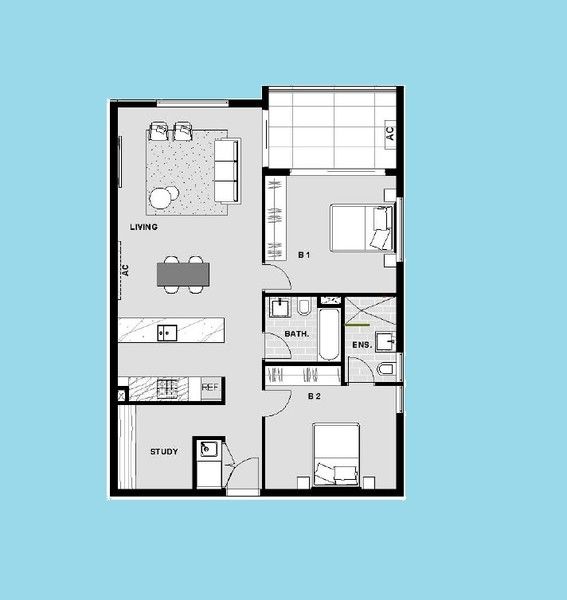2 bedrooms New Apartments / Off the Plan in D308/1-3 Adonis avenue ROUSE HILL NSW, 2155
