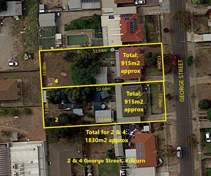 Vacant land in 2 & 4 George Street, KILBURN SA, 5084
