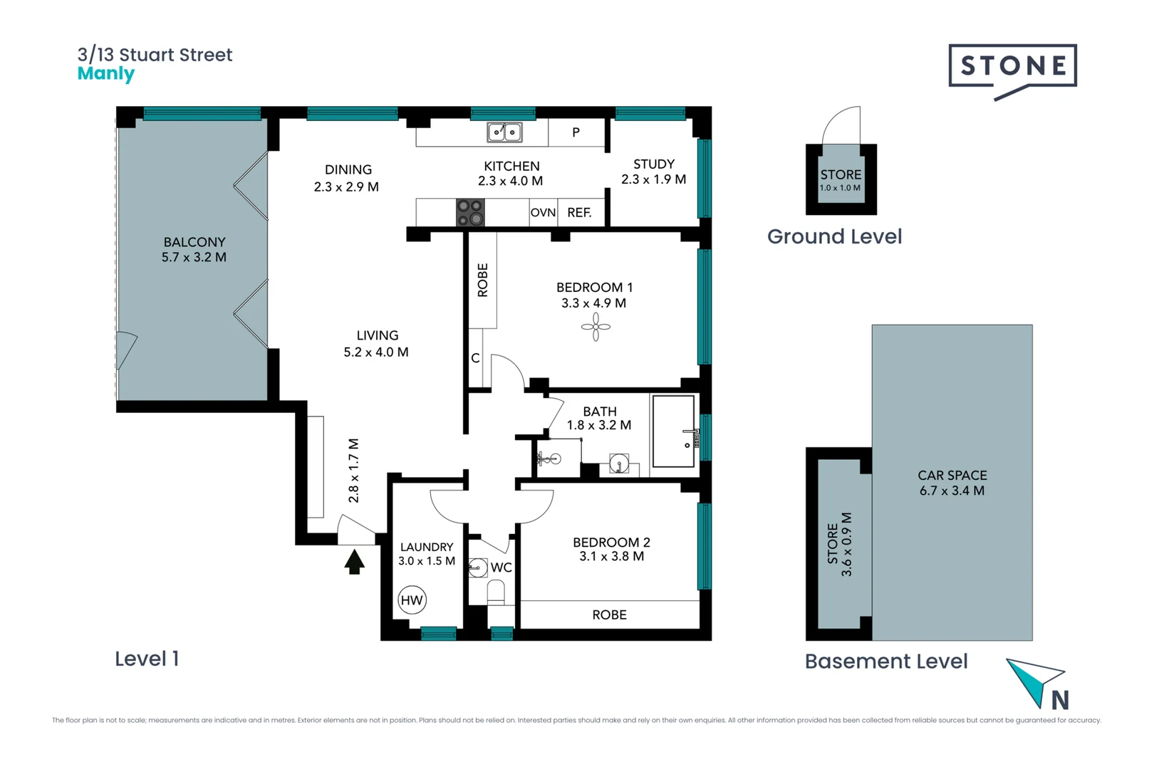 3/13 Stuart Street, Manly NSW 2095 | Domain