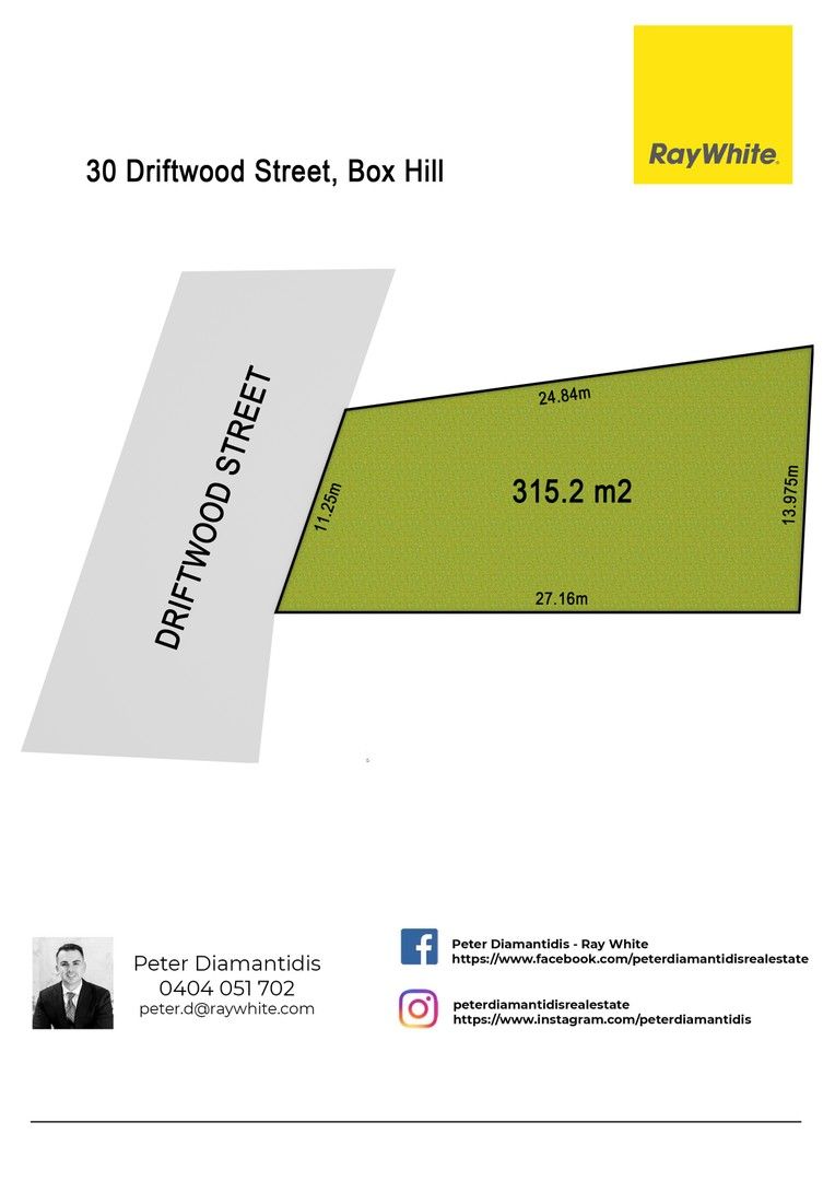 Vacant land in 30 Driftwood Street, BOX HILL NSW, 2765