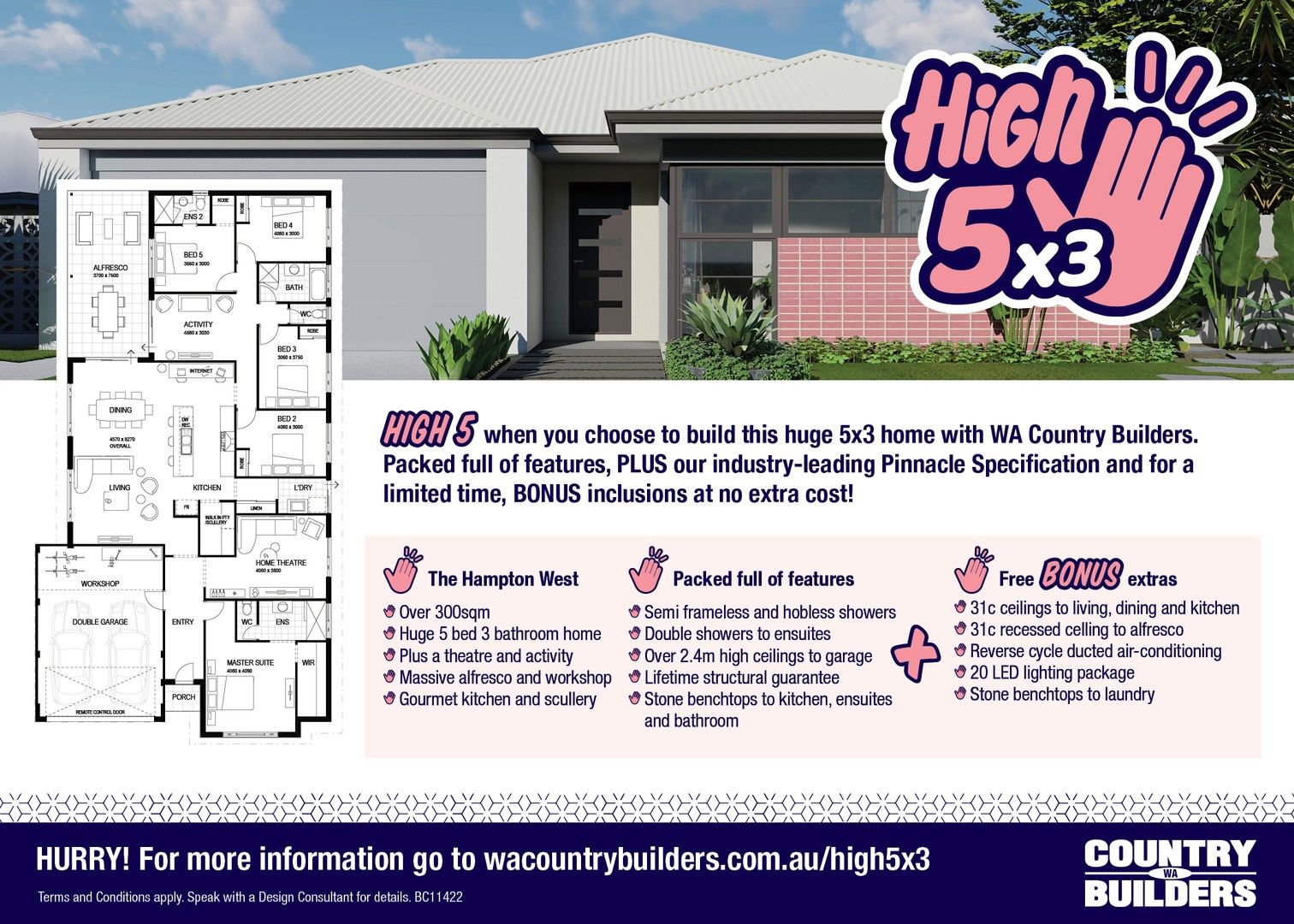 5 bedrooms New House & Land in 7 Silvereye Street VASSE WA, 6280