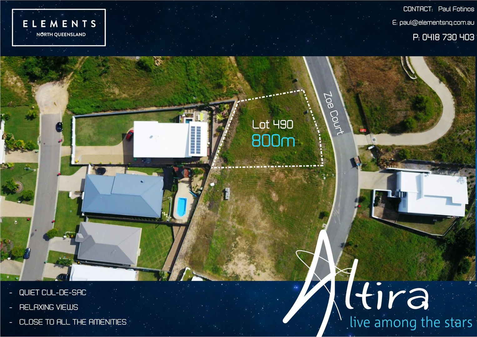 Lot 490 Zoe Court, Mount Louisa QLD 4814, Image 1