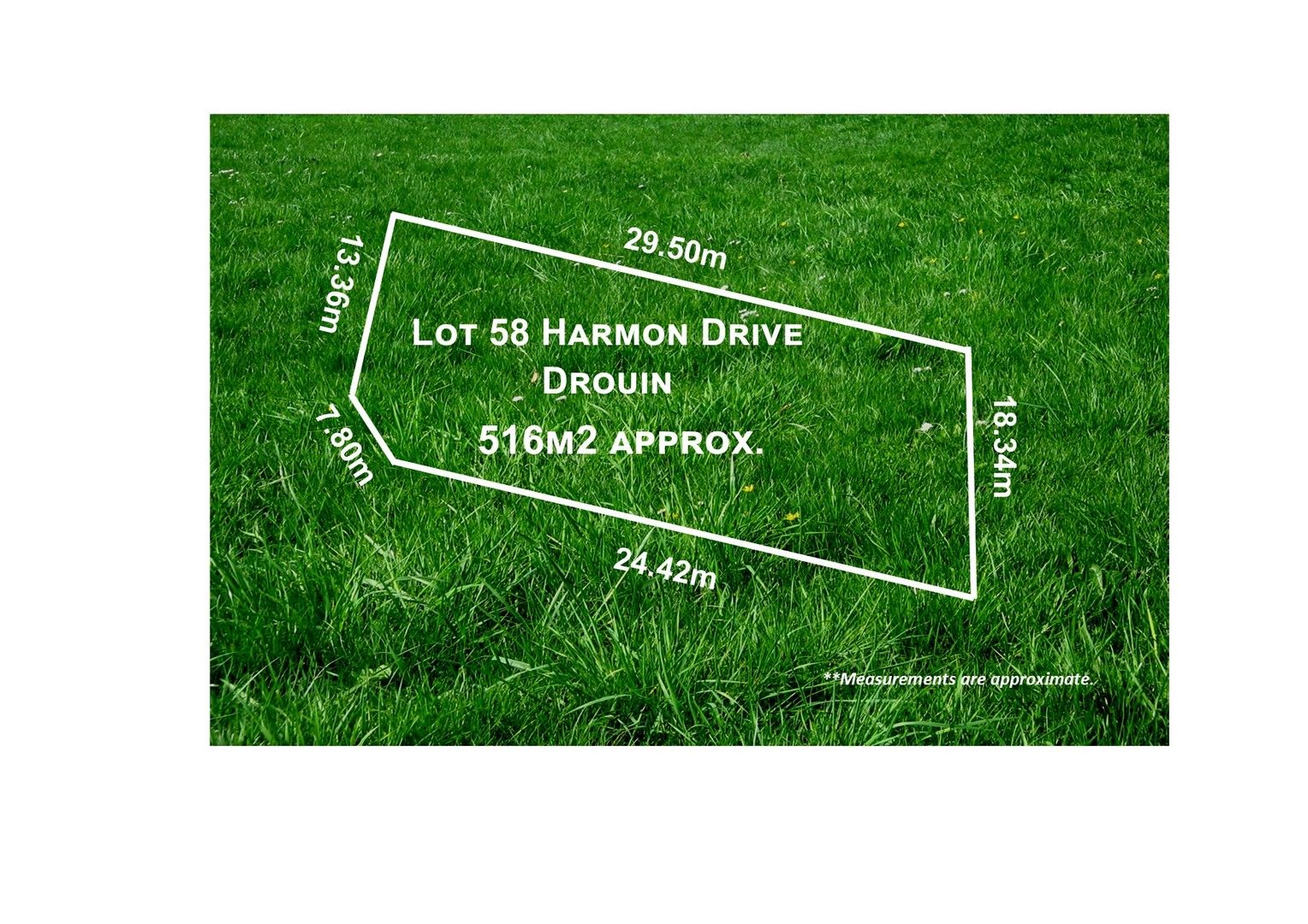 Vacant land in 58 Harmon Drive, DROUIN VIC, 3818