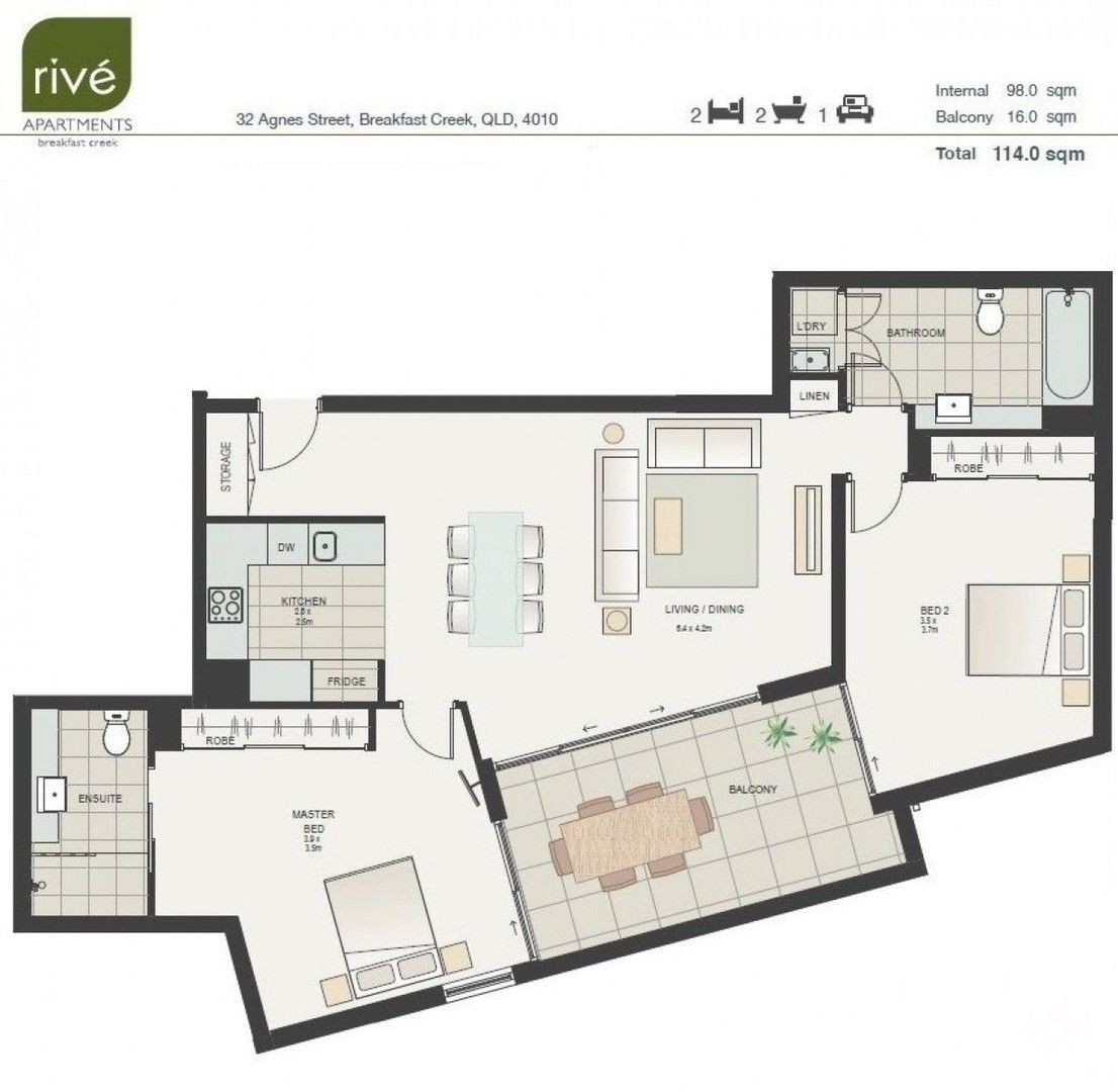 2 bedrooms Apartment / Unit / Flat in ID:21151405/32 Agnes Street ALBION QLD, 4010