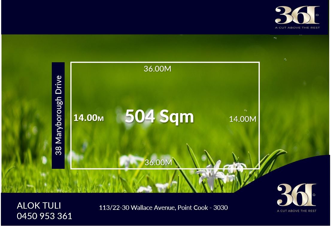 Vacant land in 38 Maryborough Drive, WYNDHAM VALE VIC, 3024