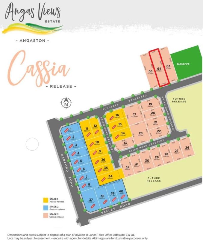 Vacant land in Lot 64 Schubert Boulevard, ANGASTON SA, 5353