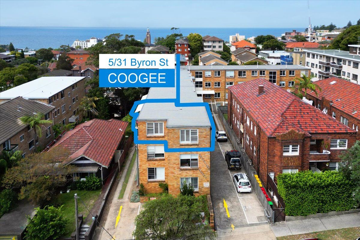 2 bedrooms Apartment / Unit / Flat in 5/31 Byron Street COOGEE NSW, 2034