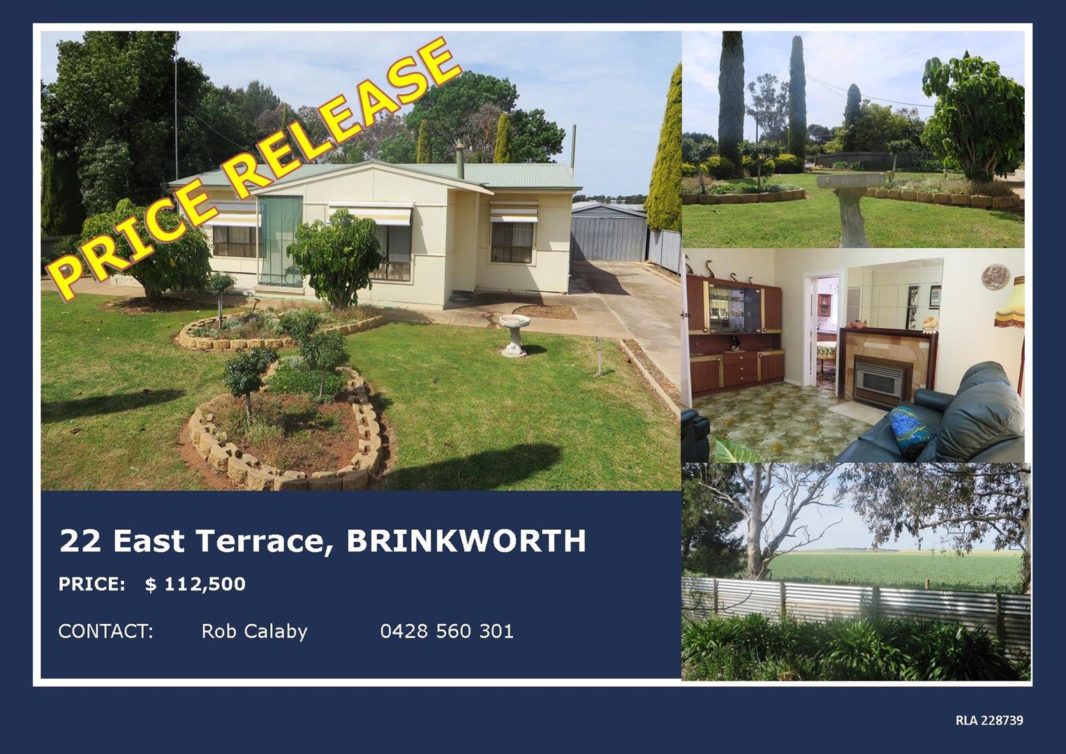 22 East Terrace, Brinkworth SA 5464, Image 0