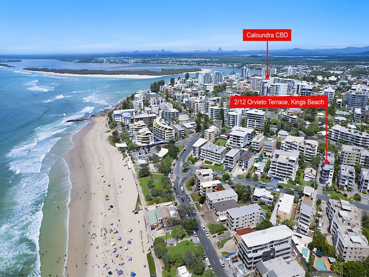 2 bedrooms Apartment / Unit / Flat in 2/12 Orvieto Terrace KINGS BEACH QLD, 4551