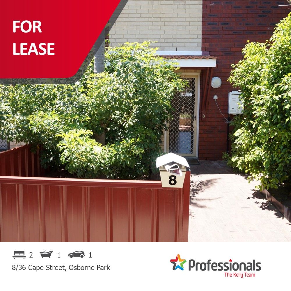 2 bedrooms Townhouse in 8/36 Cape Street OSBORNE PARK WA, 6017