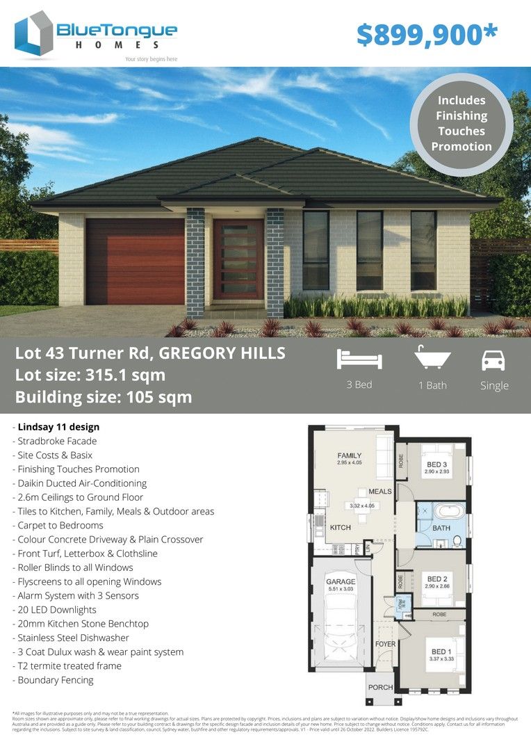 Lindsay - 11/Lot 43 Turner road, Gregory Hills NSW 2557, Image 0