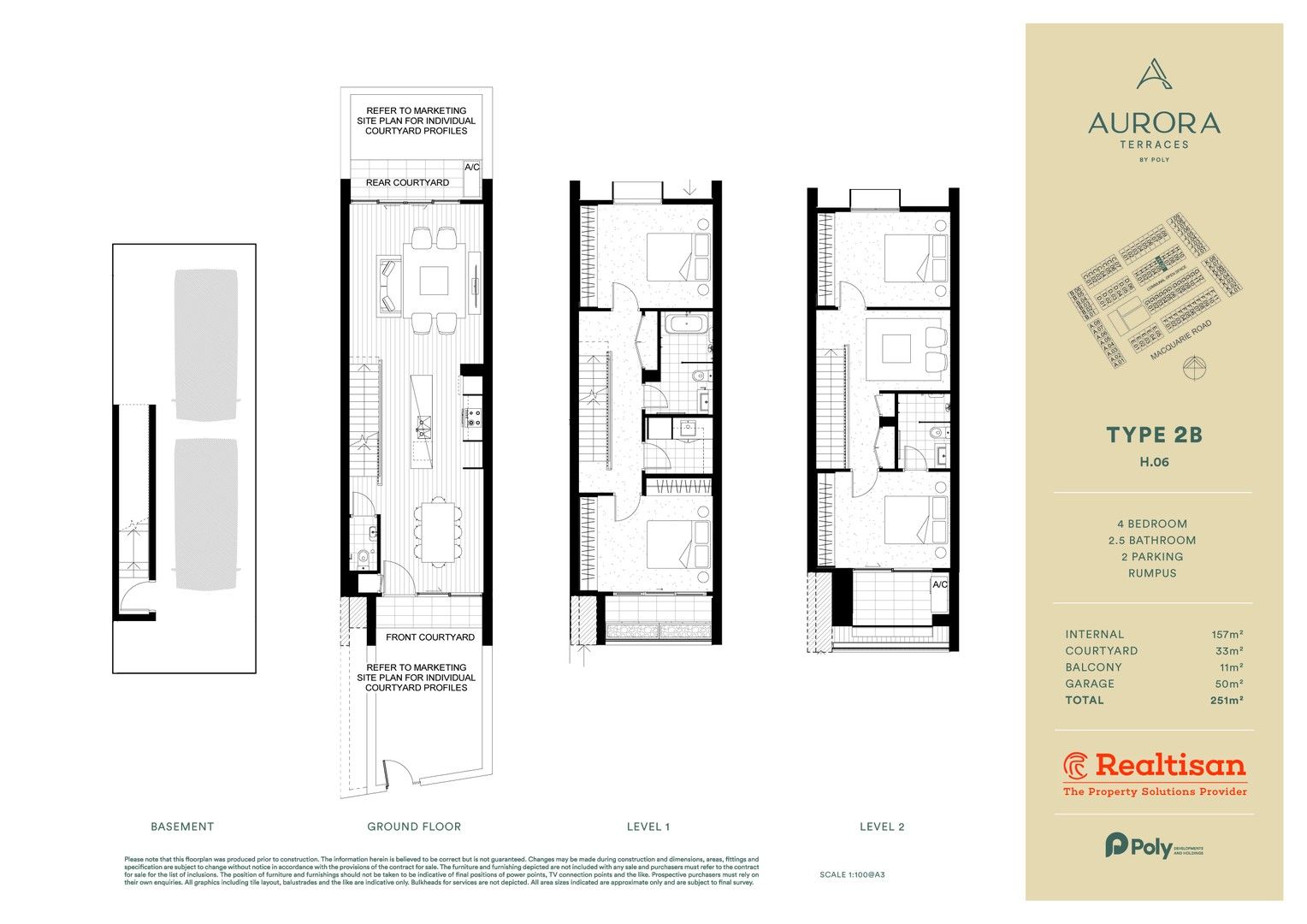 4 bedrooms Townhouse in H06/51 Macquarie Road ROUSE HILL NSW, 2155