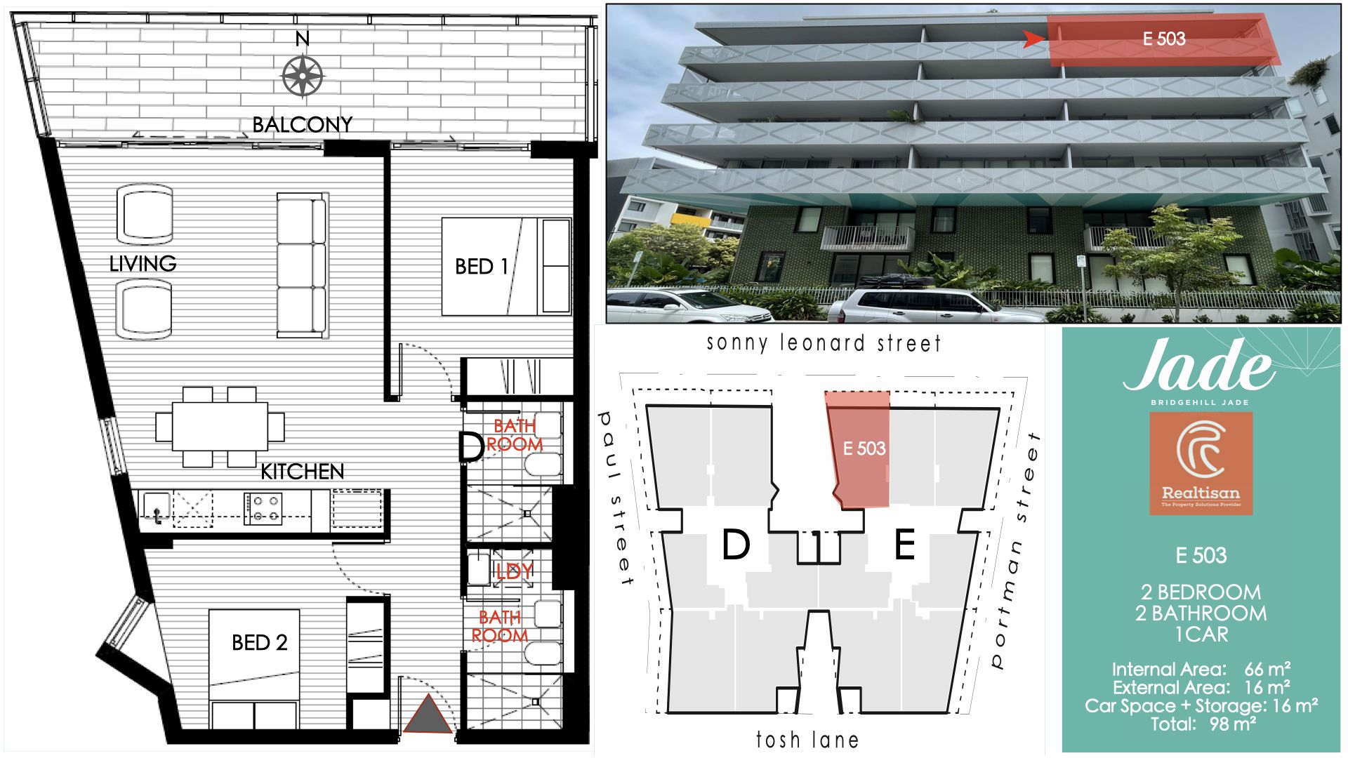 2 bedrooms Apartment / Unit / Flat in E503/18 Paul Street ZETLAND NSW, 2017