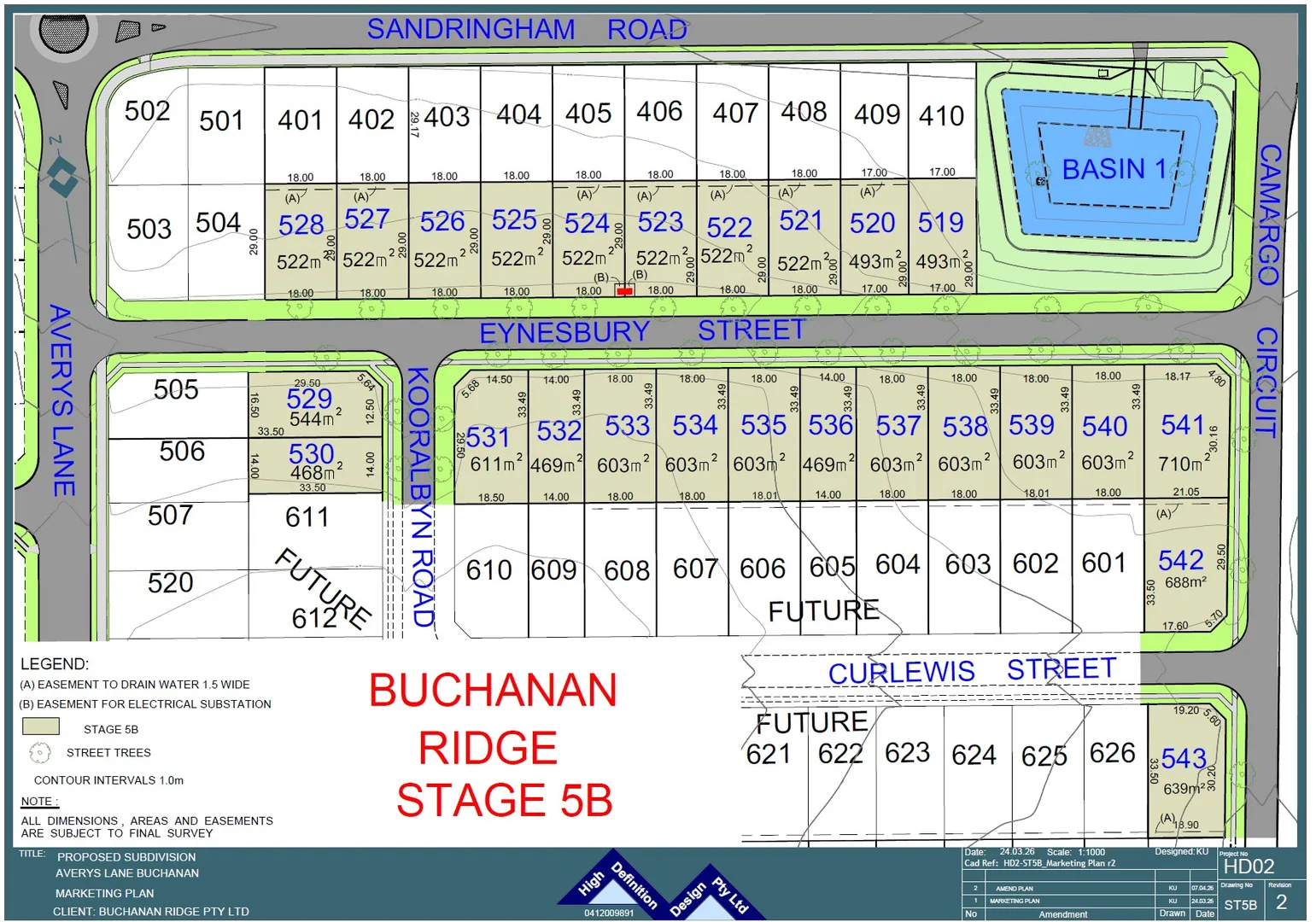 STAGE RELEASED ONSITE 9AM-2PM SATURDAY 18TH APRIL 2026., Buchanan