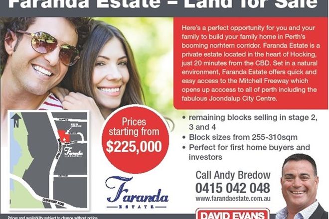 Picture of Lot 50 Faranda Estate, HOCKING WA 6065