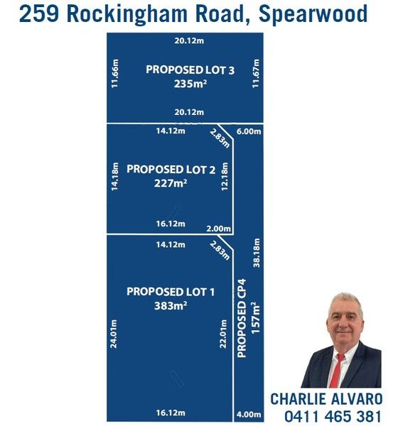 Vacant land in Lot PROP LOT 3/259 Rockingham Road, SPEARWOOD WA, 6163