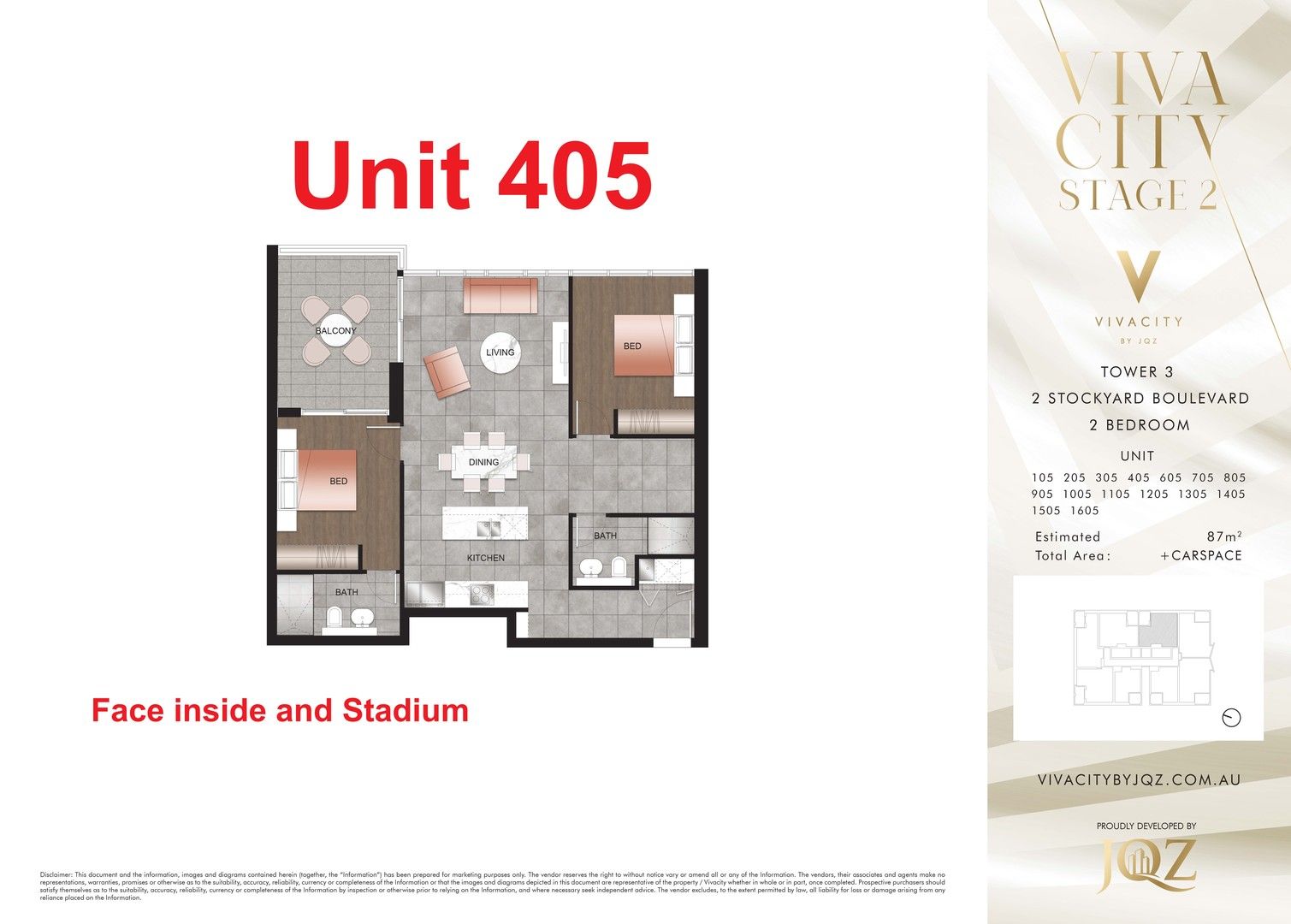 2 bedrooms Apartment / Unit / Flat in 2 Stockyard Boulevard LIDCOMBE NSW, 2141