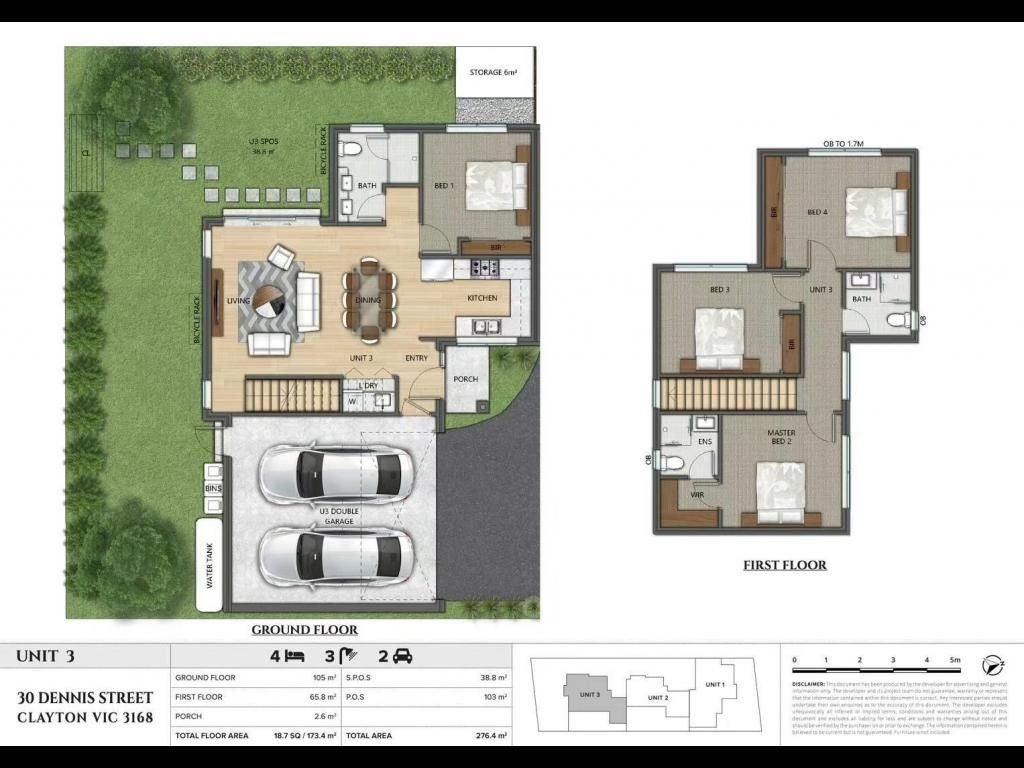 4 bedrooms Townhouse in 3/30 Dennis Street CLAYTON VIC, 3168