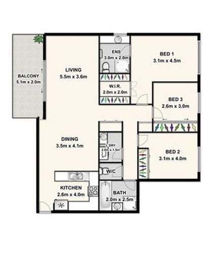 3 bedrooms Apartment / Unit / Flat in 8/99 Hercules Road KIPPA-RING QLD, 4021