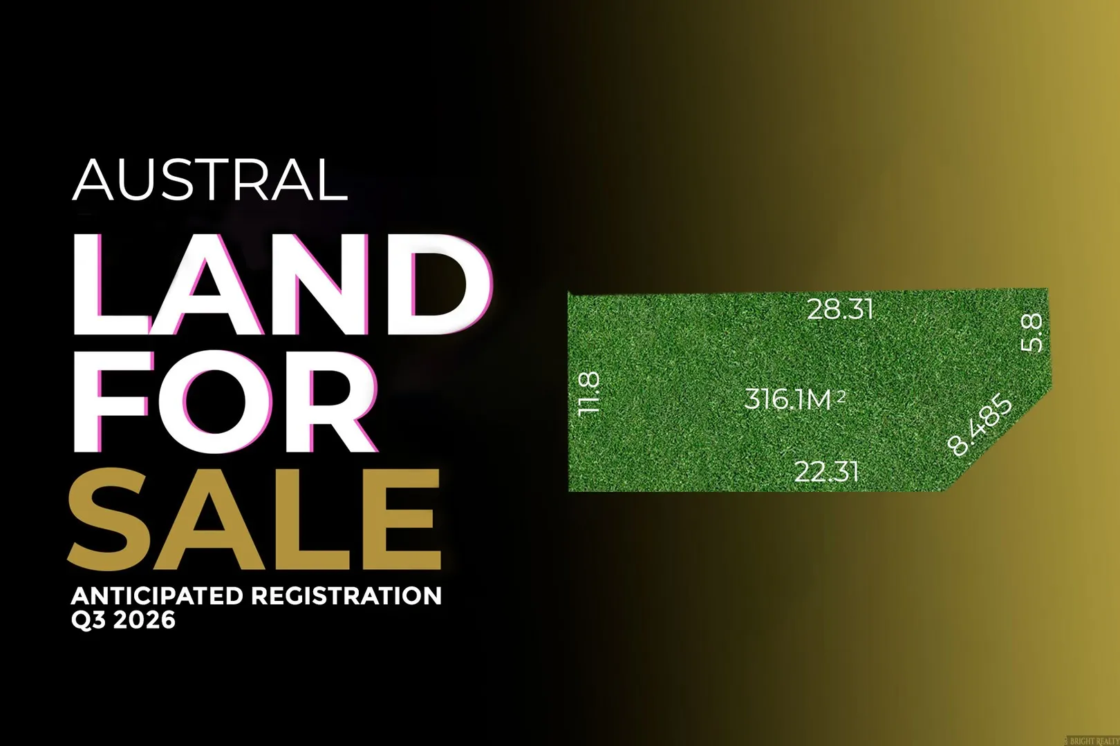 Amazing Land Opportunity in Austral - Registration anticipated Q3 2026, Austral