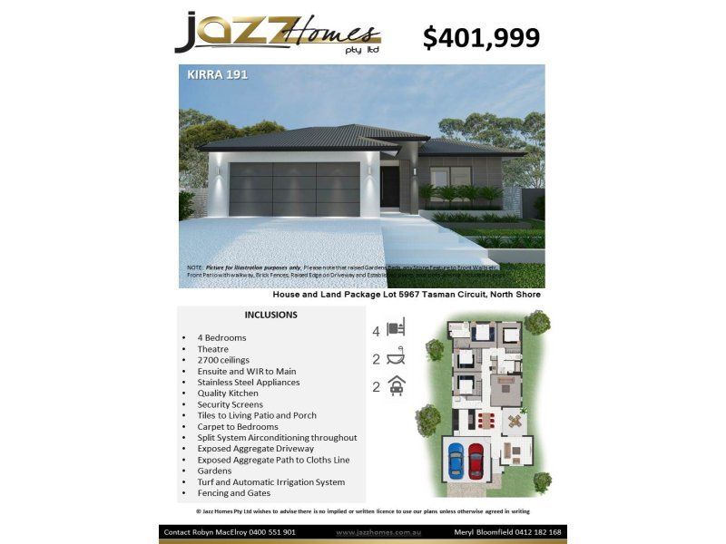 4 bedrooms House in Lot 5967 Tasman Circuit BURDELL QLD, 4818