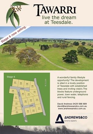 Picture of Lot 602 Tawarri Estate, TEESDALE VIC 3328