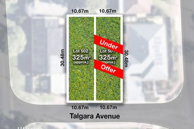 Picture of Lot 501 and Lot 502, Talgara Avenue, DERNANCOURT SA 5075