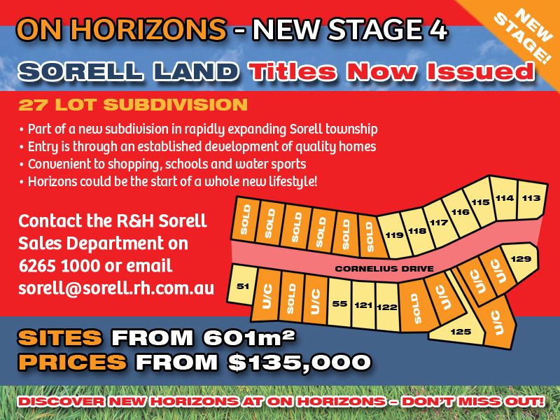 Lot 125 'On Horizons', Cornelius Drive, Sorell TAS 7172, Image 0