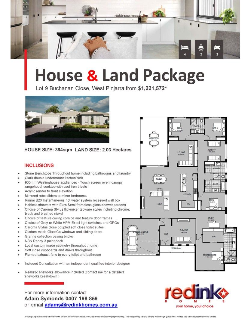 4 bedrooms New House & Land in Lot 9 BUCHANAN WAY WEST PINJARRA WA, 6208