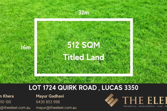 Picture of Lot 1724 Quirk road, LUCAS VIC 3350