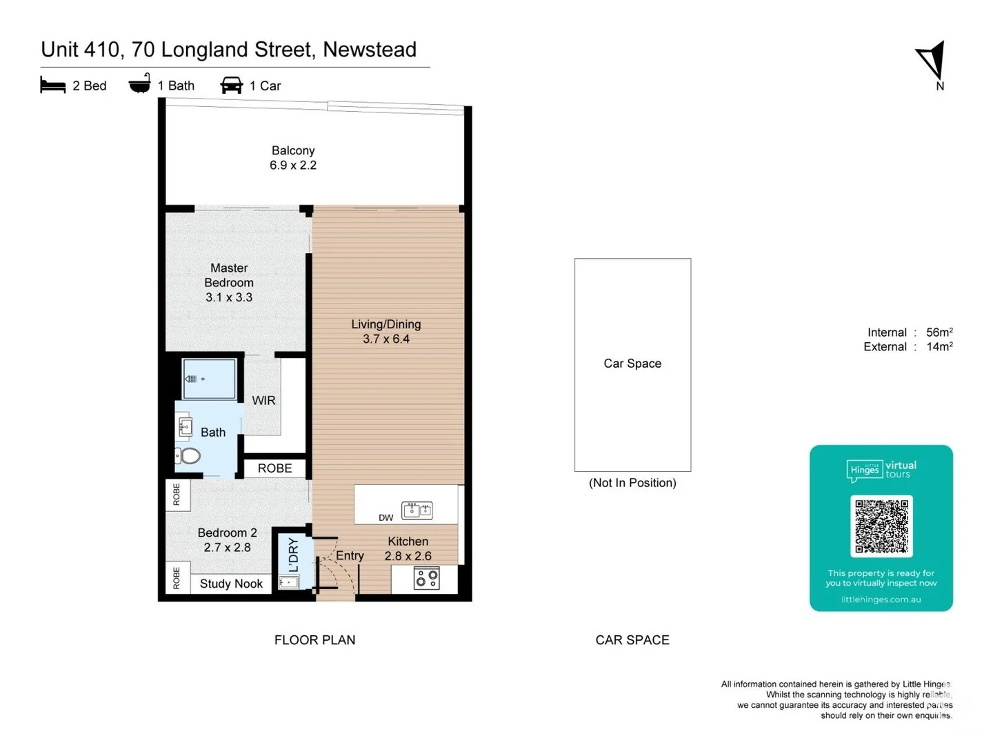 Additional image 15 of 410/70 Longland Street, Newstead QLD 4006