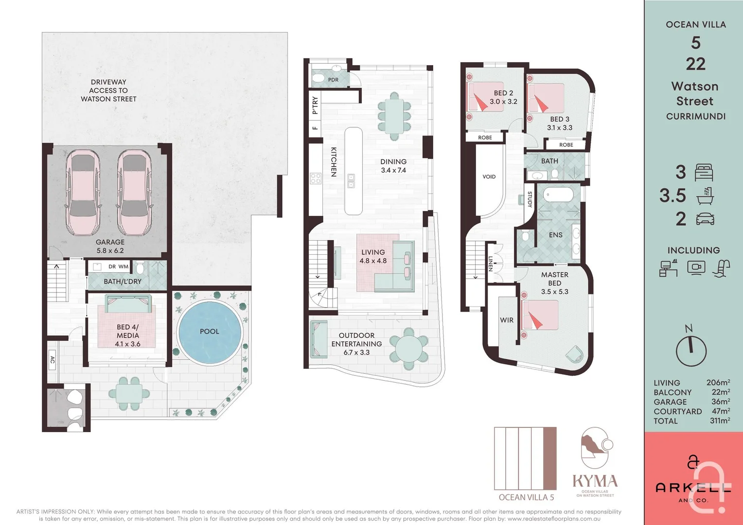 Additional image 35 of Villas 1-5 'Kyma'/22 Watson Street, Currimundi QLD 4551