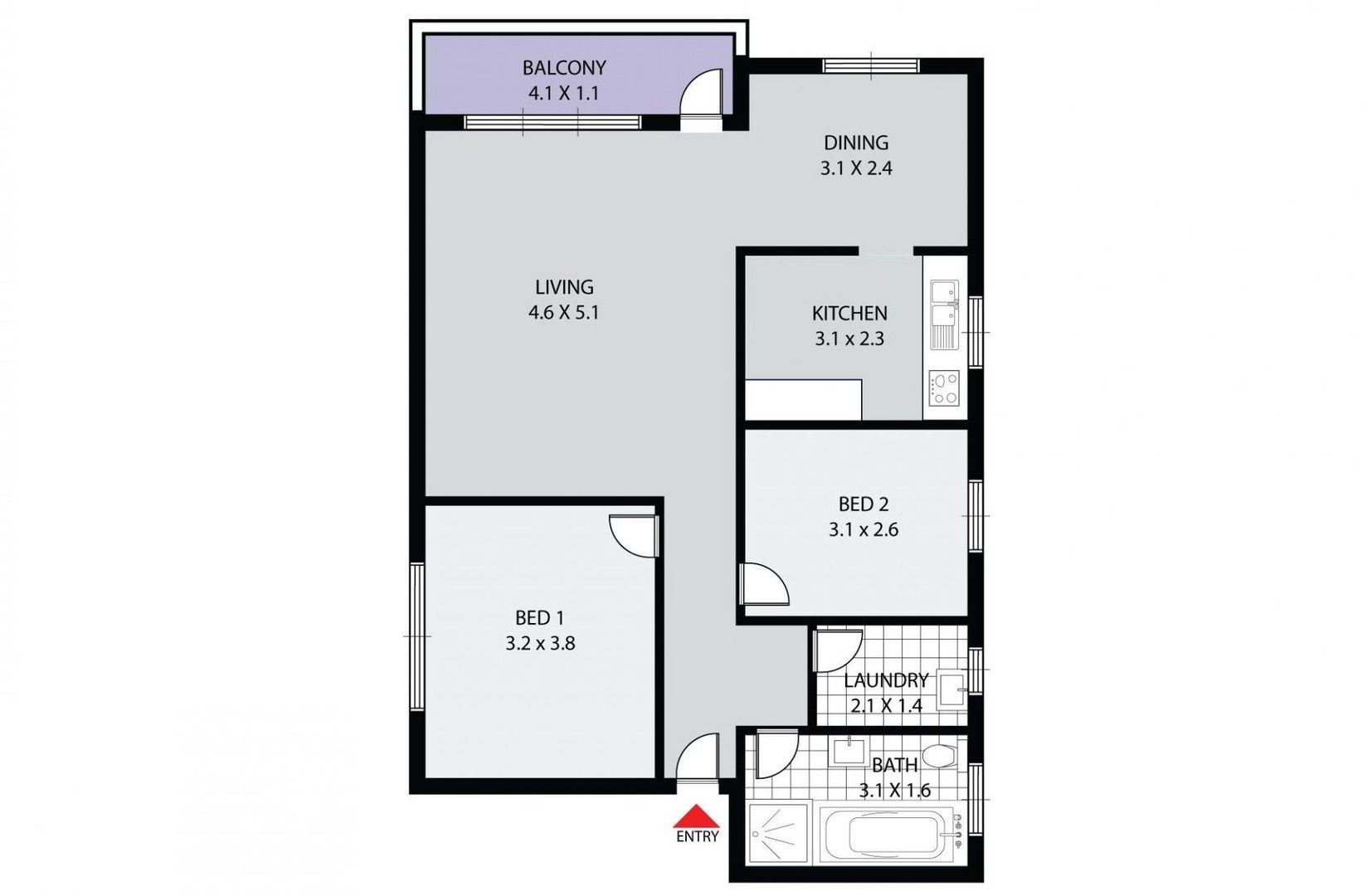 2 bedrooms Apartment / Unit / Flat in 3/59 Prospect Street ROSEHILL NSW, 2142