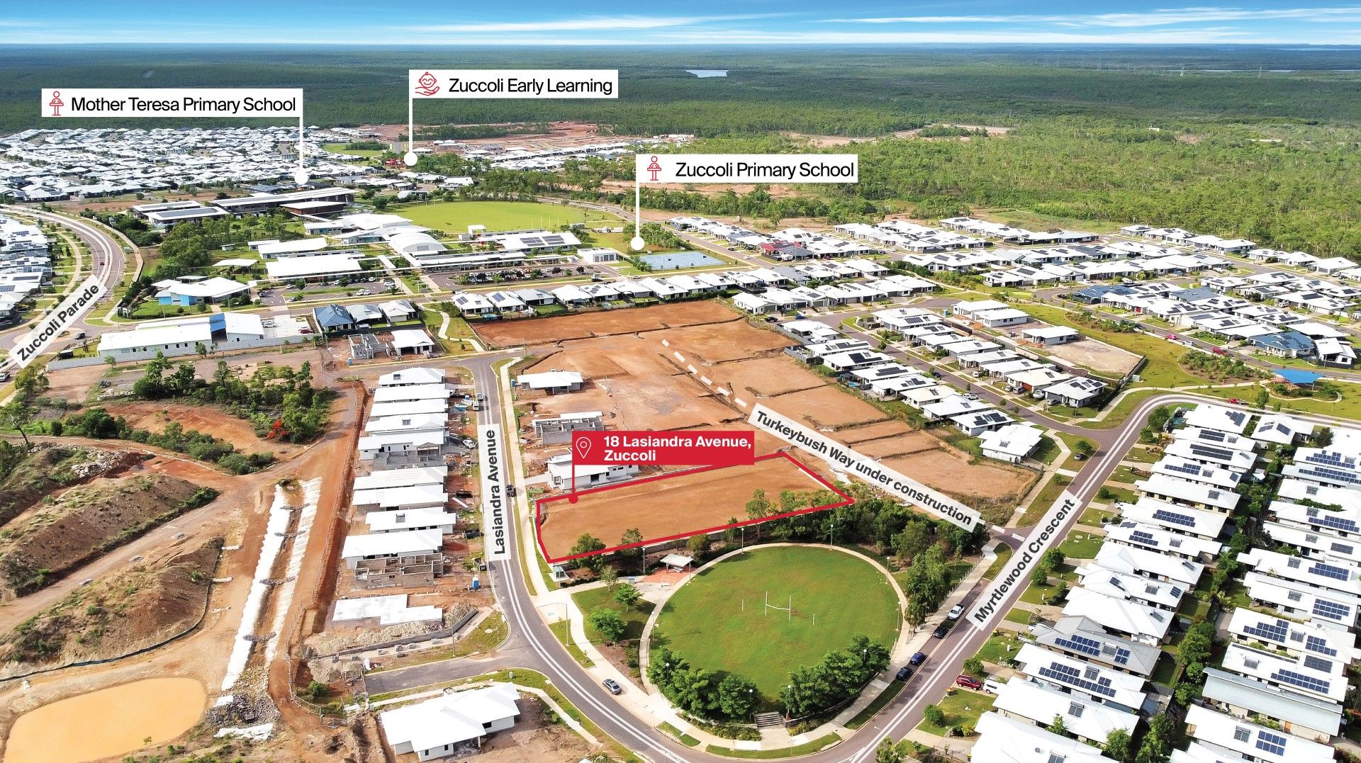 Vacant land in 18 Lasiandra Avenue, ZUCCOLI NT, 0832
