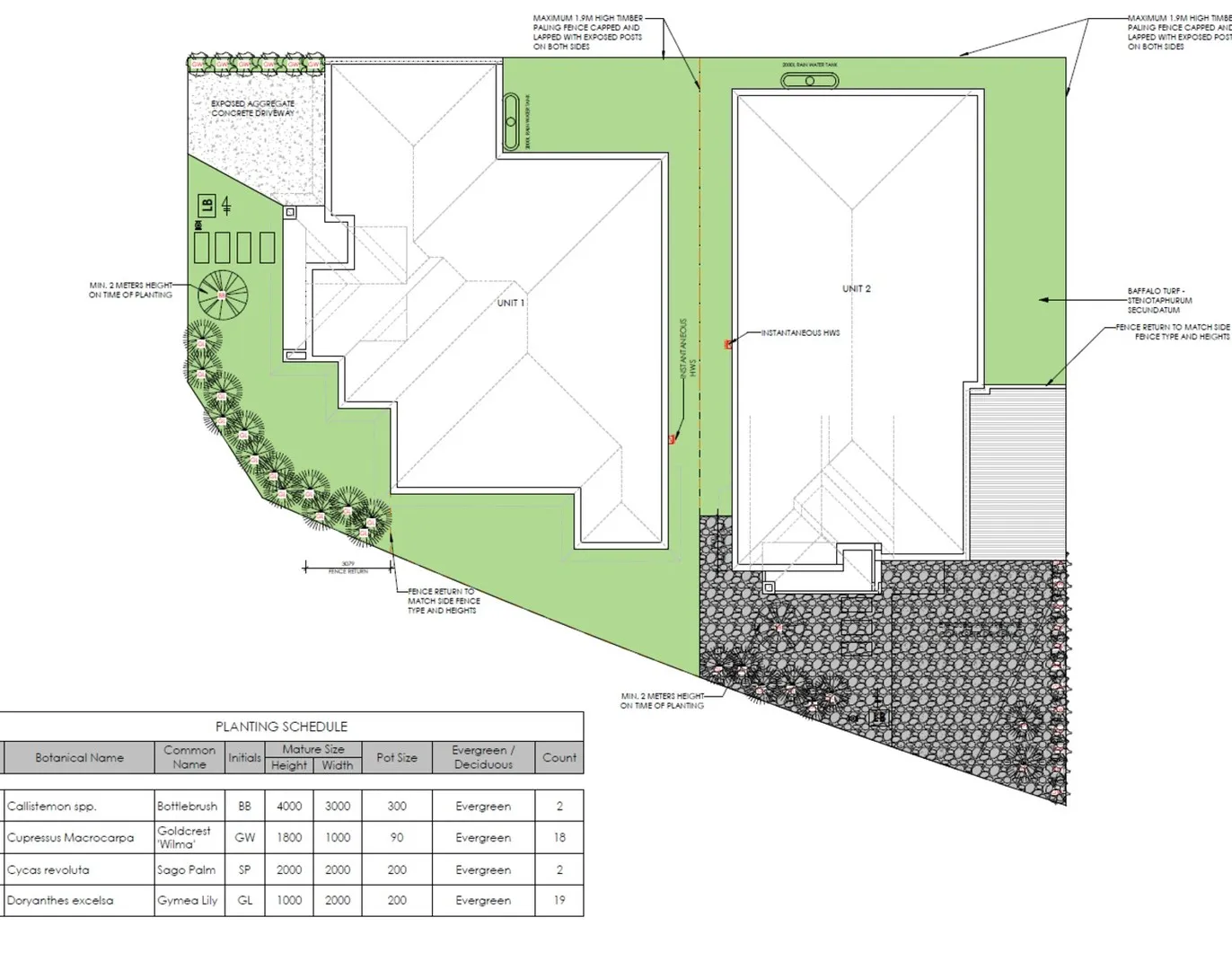 Lot Dimensions & Subdivision Plan — Savana Estate