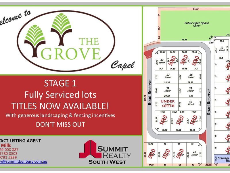 Lot 39 The Grove Street, Capel WA 6271, Image 0