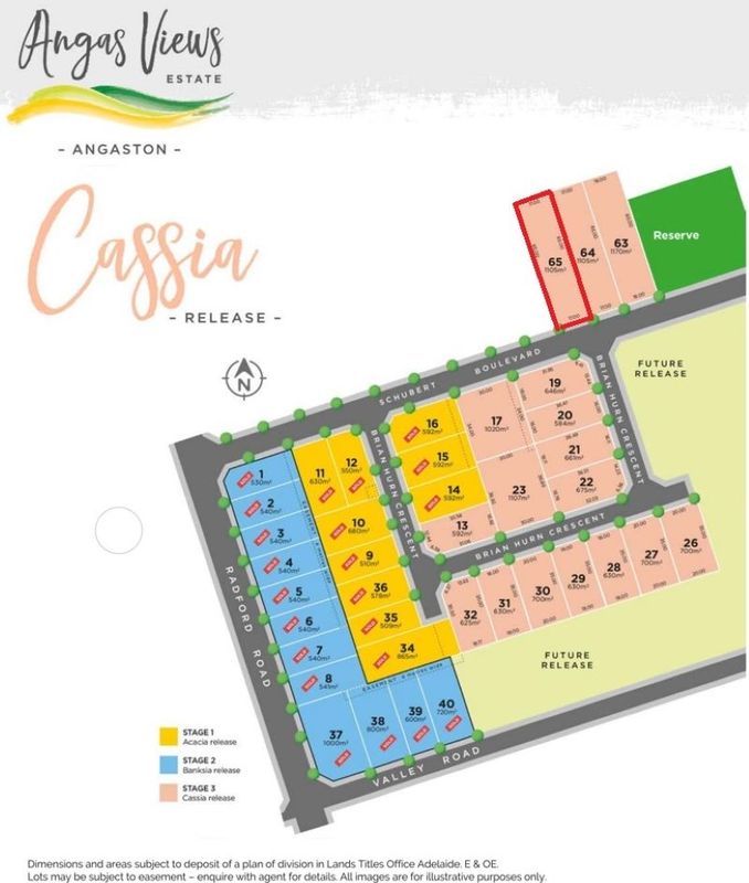 Vacant land in Lot 65 Schubert Boulevard, ANGASTON SA, 5353