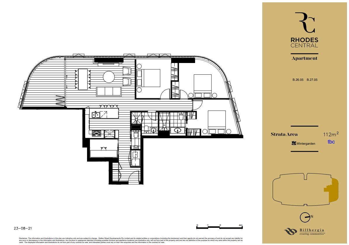 3 bedrooms Apartment / Unit / Flat in B2605/21 Marquet St RHODES NSW, 2138