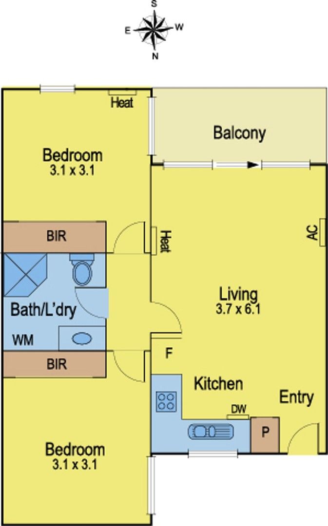 3 bedrooms Apartment / Unit / Flat in 6/3 Hillside Crescent MARIBYRNONG VIC, 3032