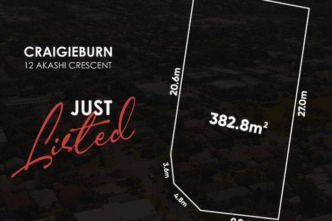 Picture of 12 Akashi Crescent, CRAIGIEBURN VIC 3064