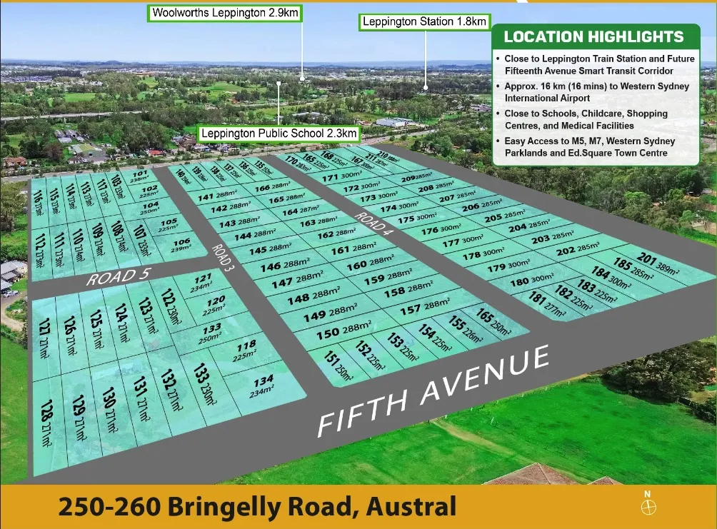 Land For Sale | 2026 Registration  | Walkable distance to Leppington Train Stat, Austral