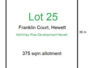 Picture of Lot 25 (No.8) Franklin Court, HEWETT SA 5118