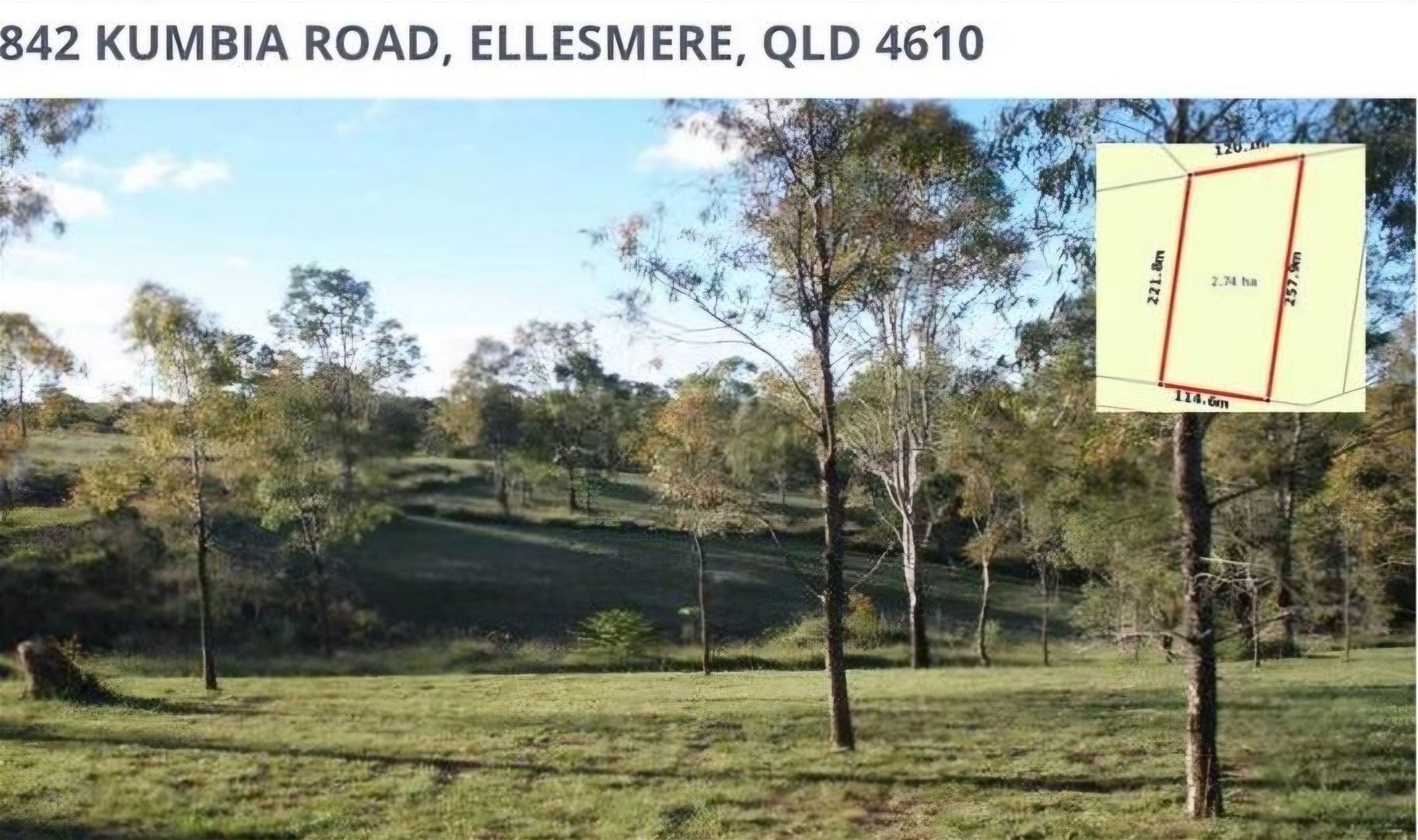 842 Kumbia Road, Ellesmere QLD 4610 Vacant Land for Sale 250,000