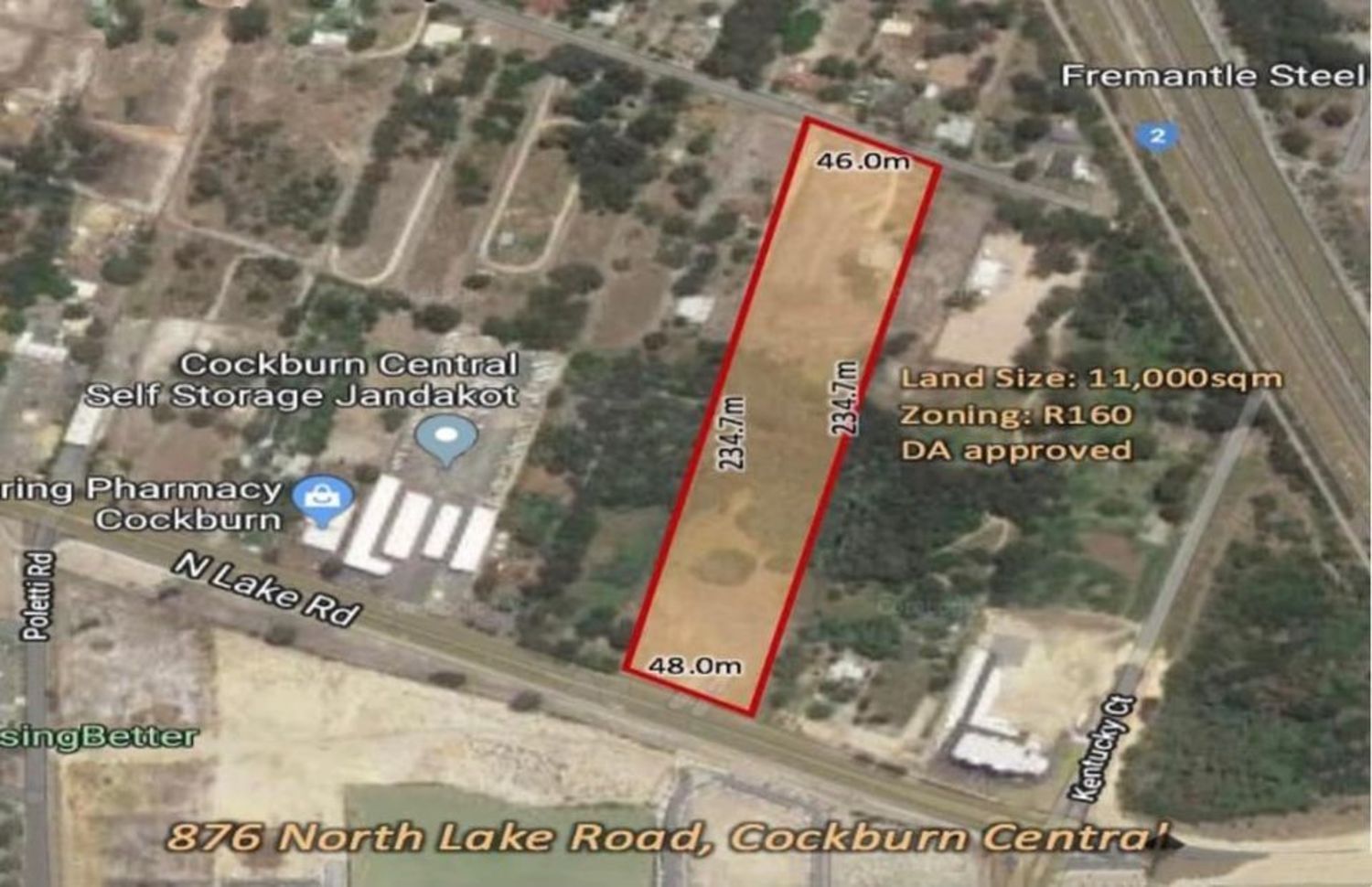 Vacant land in 875 North Lake Road, COCKBURN CENTRAL WA, 6164