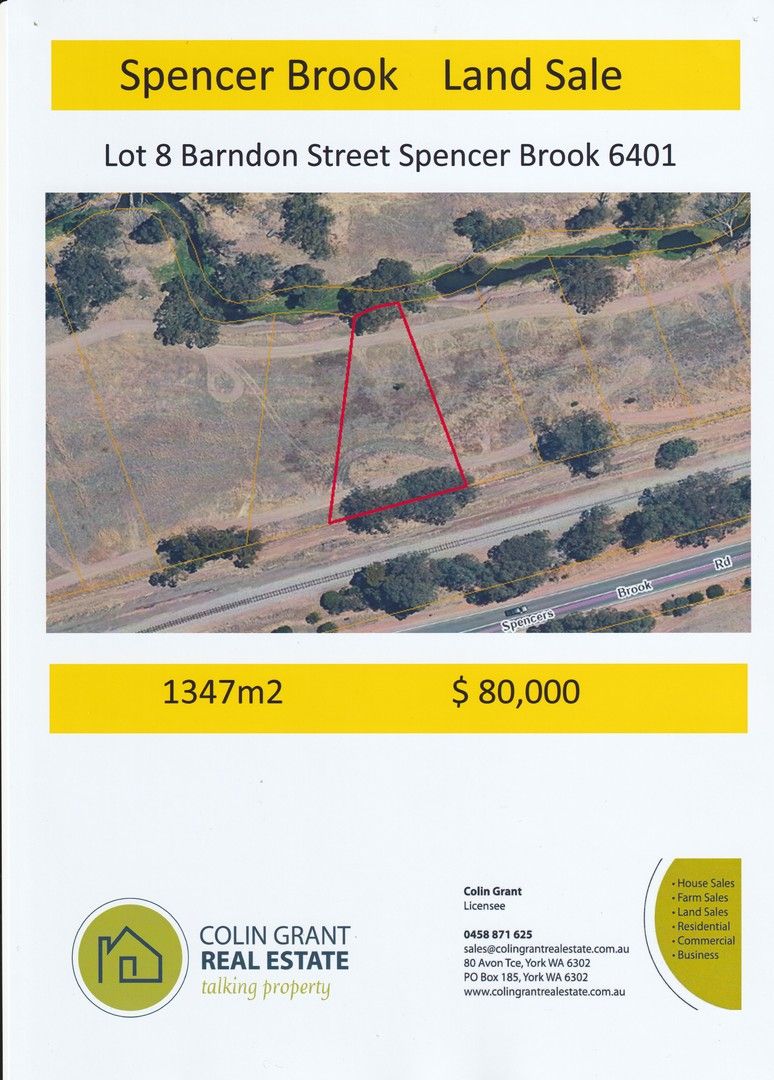 Lot 8 Barndon Street, Spencers Brook WA 6401, Image 0