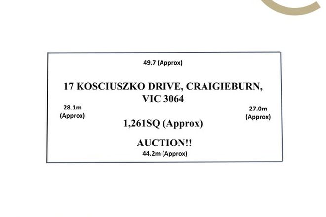 Picture of 17 Kosciuszko Drive, CRAIGIEBURN VIC 3064