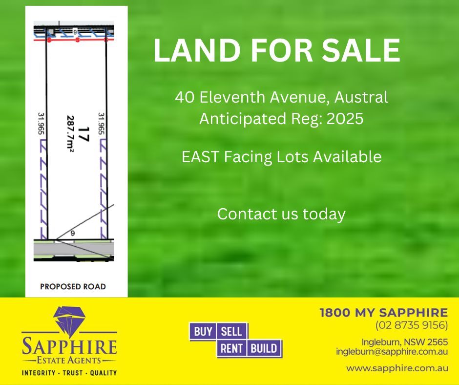 Vacant land in Eleventh Avenue, AUSTRAL NSW, 2179