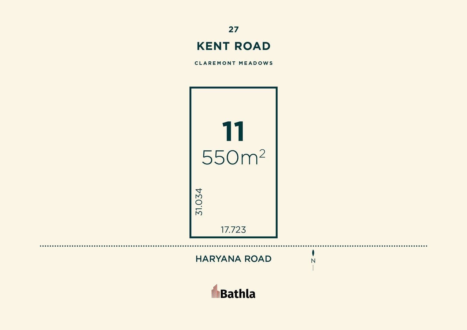 Vacant land in Lot 11 Haryana Road (27 Kent Road), CLAREMONT MEADOWS NSW, 2747