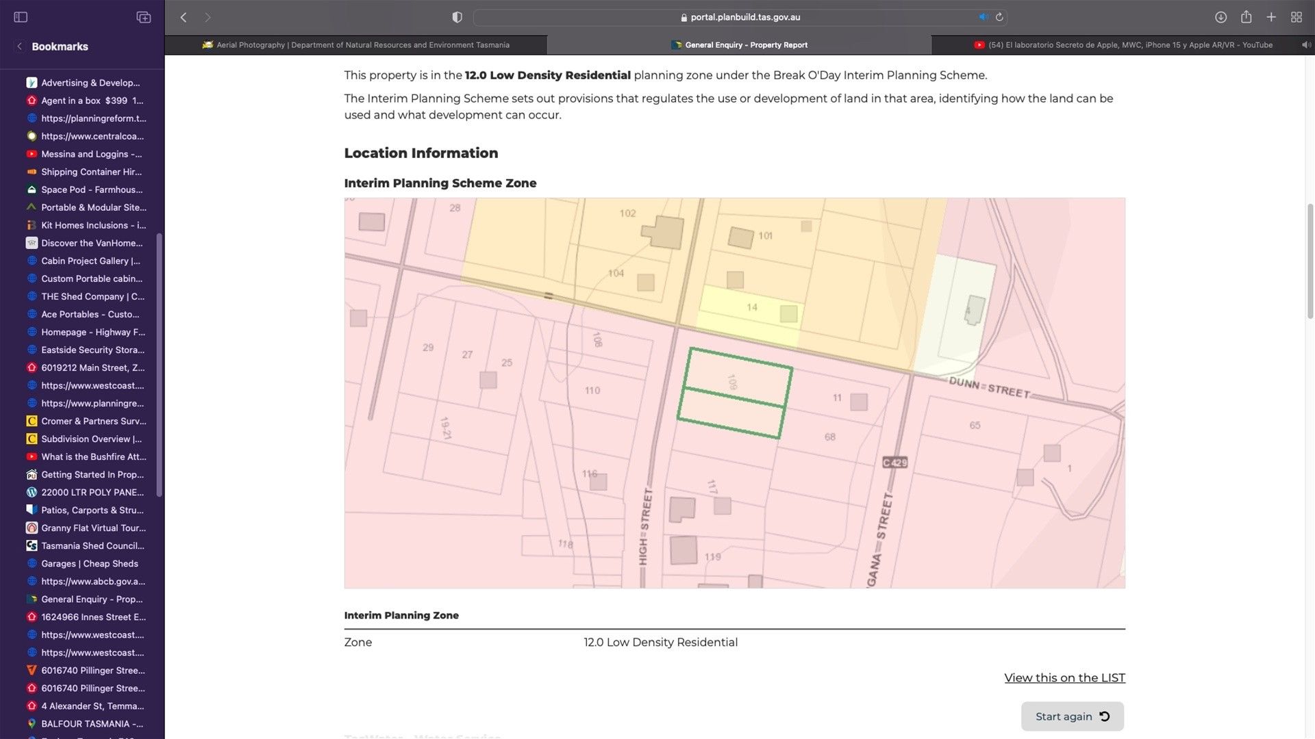 109 High Street, Mathinna TAS 7214 Domain